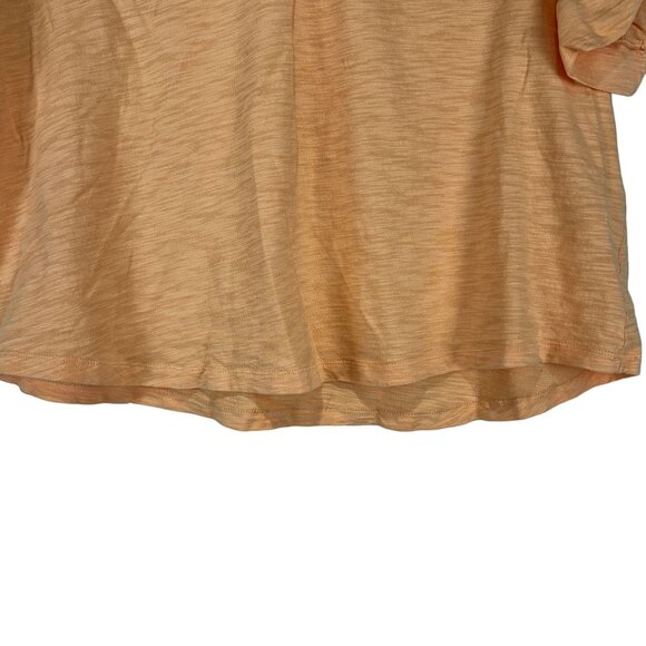 Chicos Ultimate Tee Womens Beige Roll Tab Sleeve Casual Top Size XXL - Picture 3 of 10